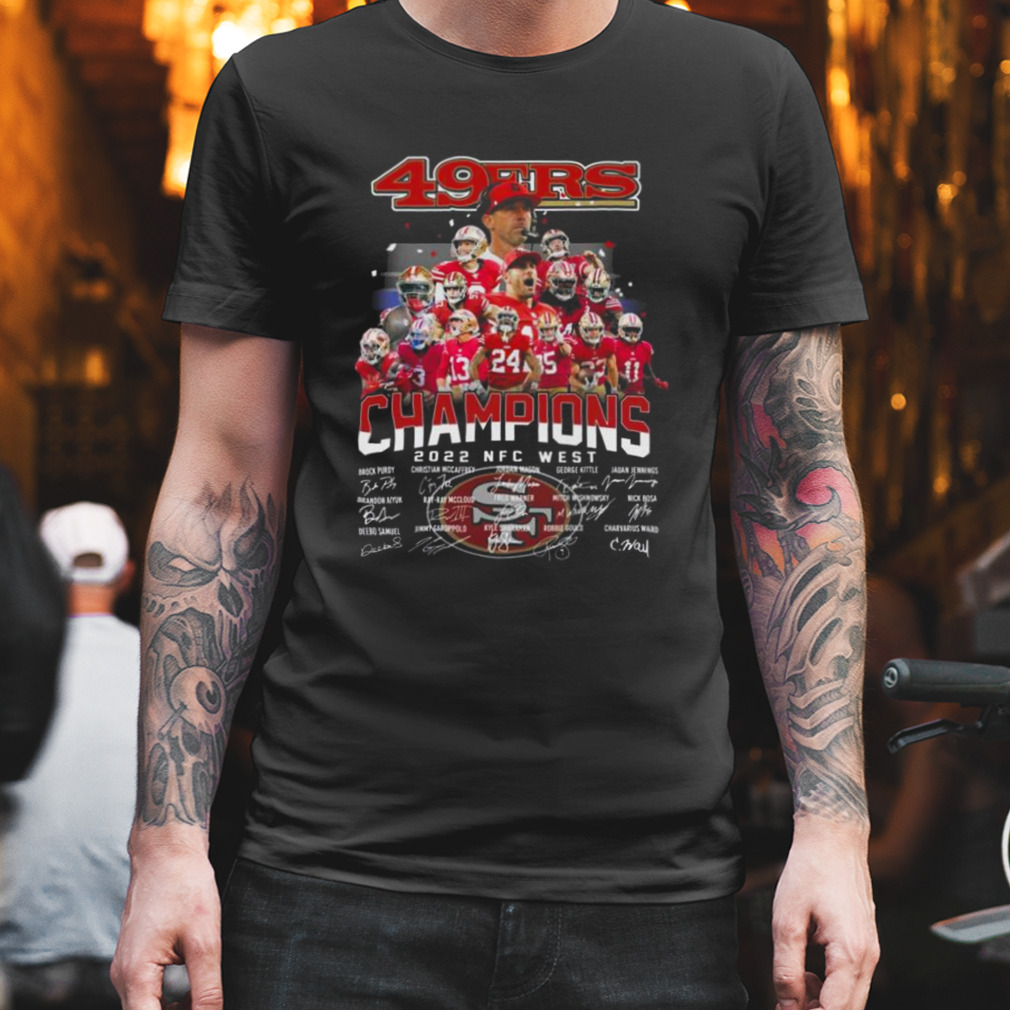 Official San francisco 49ers winner 2022 nfc west champions shirt