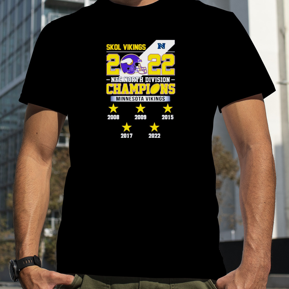 Skol Vikings 2022 NFC North Division Champions Minnesota Vikings 2008-2022  shirt, hoodie, sweater, long sleeve and tank top