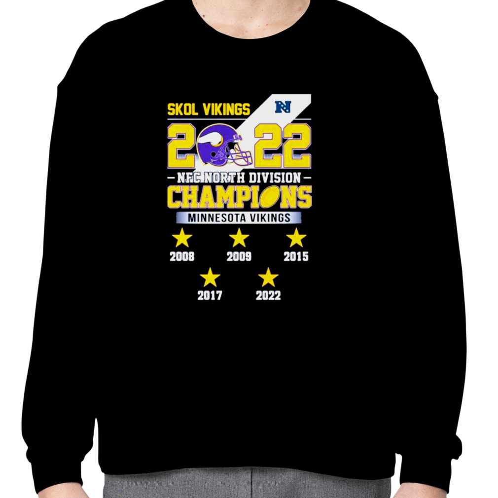 Skol Vikings 2022 Nfc North Division Champions Minnesota Vikings 2008-2022  Shirt, hoodie, sweater and long sleeve