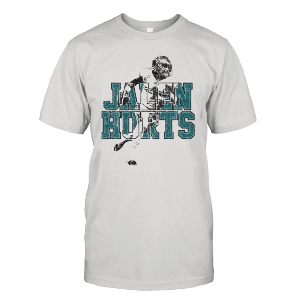 Variant Running Jalen Hurts Grunge Graphic Black shirt