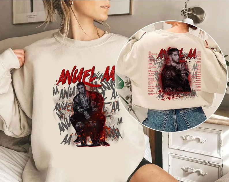Anuel AA New Album Shirt, ANUEL AA Shirt Vintage Style Inspiring Rap Hip Hop 90s Retro Shirt, Anuel Aa Fan Gift, Anuel Aa Shirt