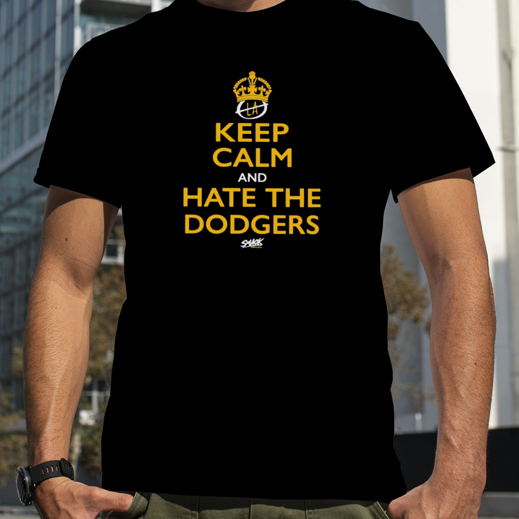 Casual keep calm and hate the Dodgers T-shirt