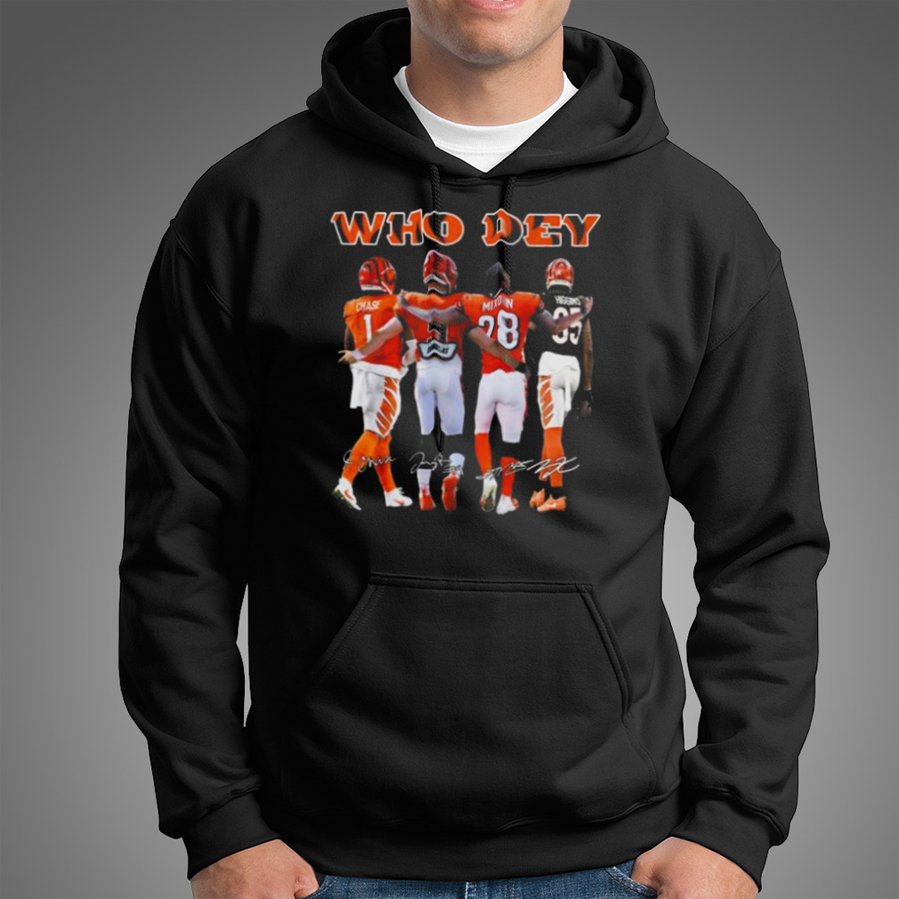 Cincinnati Bengals Who Dey Chase Mixon Signatures 2023 Unisex T