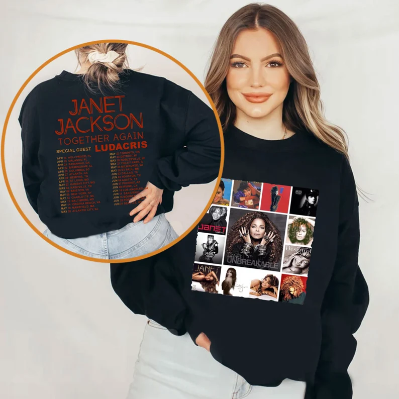 Janet Jackson Together Again Tour 2023 Shirt, Janet Jackson Shirt For Fan, Janet Tour 2023 Shirt, Janet Jackson 2023 Shirt