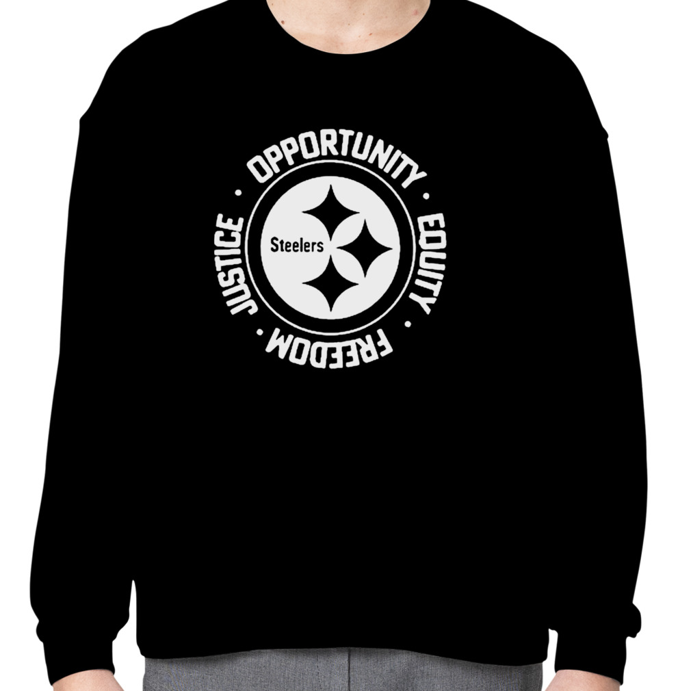 Nfl Inspire Change Opportunity Equality Freedom Justice Steelers shirt,  hoodie, sweater, long sleeve and tank top