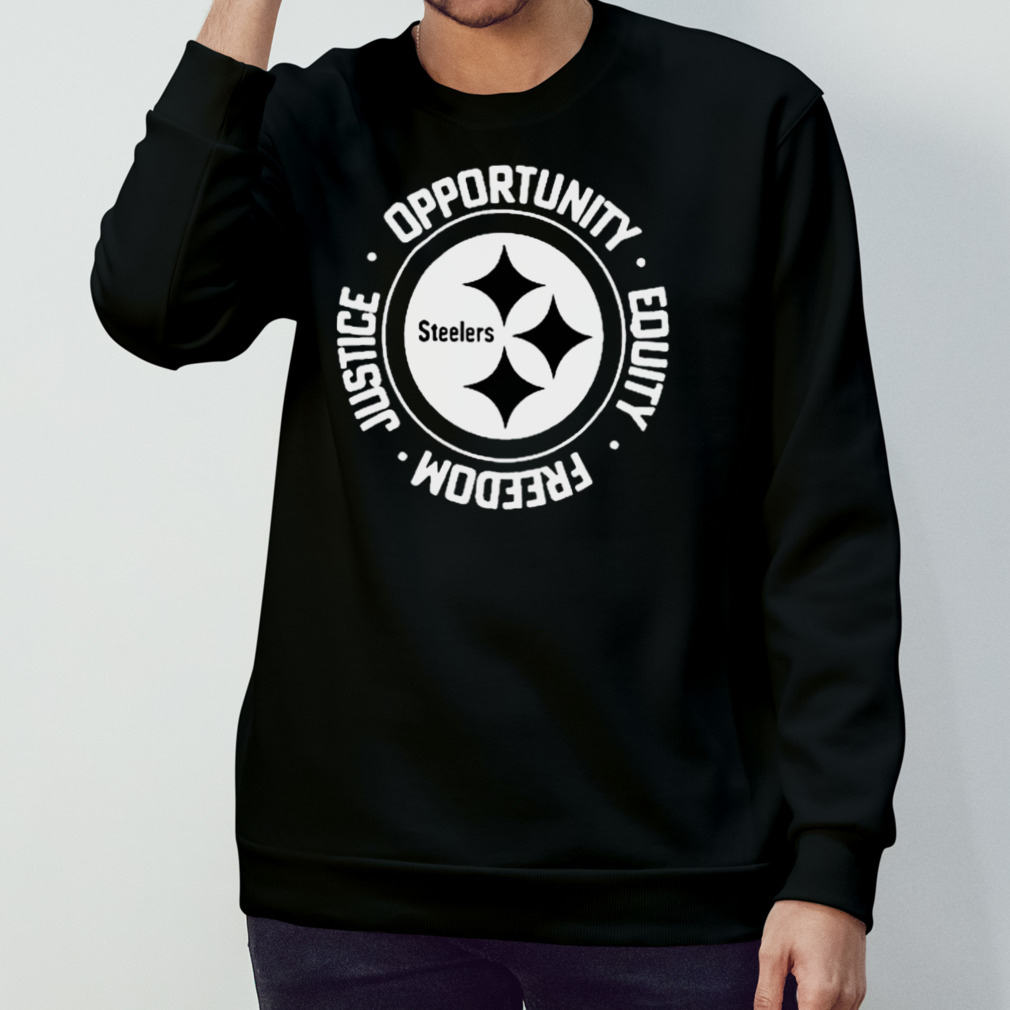 Nfl inspire change opportunity equity freedom justice steelers shirt, hoodie,  longsleeve tee, sweater