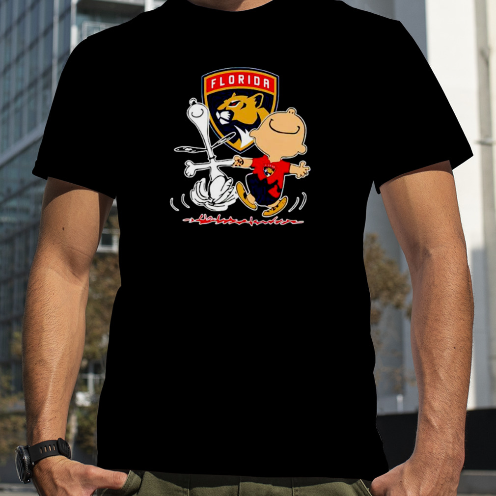florida Panthers Snoopy and Charlie Brown dancing shirt