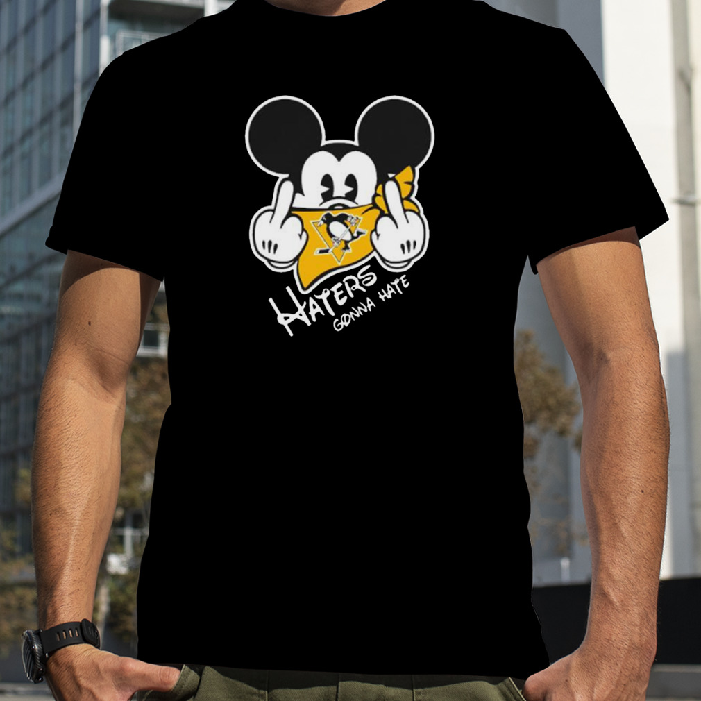 nHL Pittsburgh Penguins Mickey fuck haters gonna hate shirt