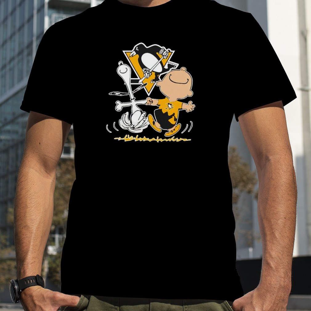 pittsburgh Penguins Snoopy and Charlie Brown dancing shirt