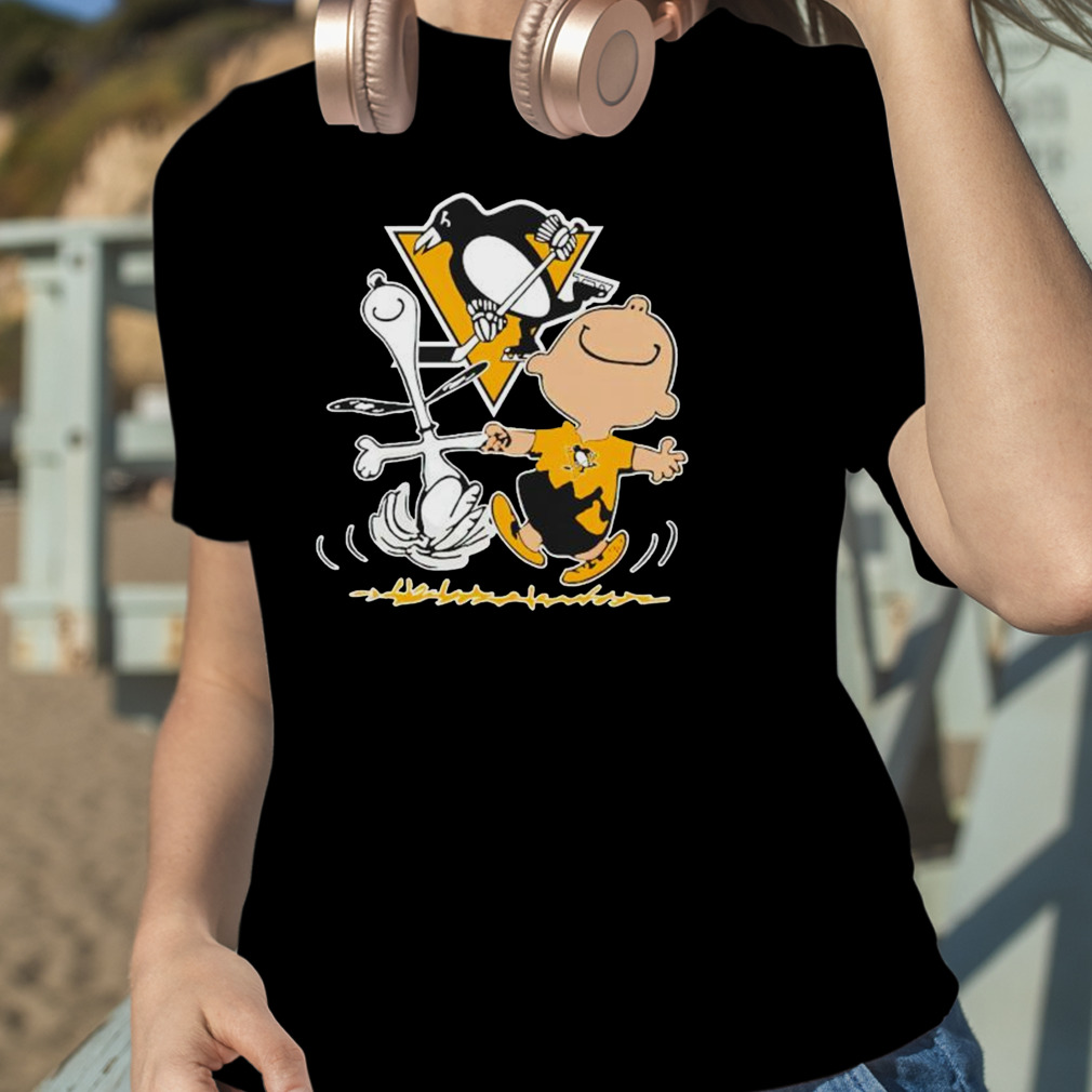 Pittsburgh Penguins Snoopy And Charlie Brown Dancing Shirt - Freedomdesign