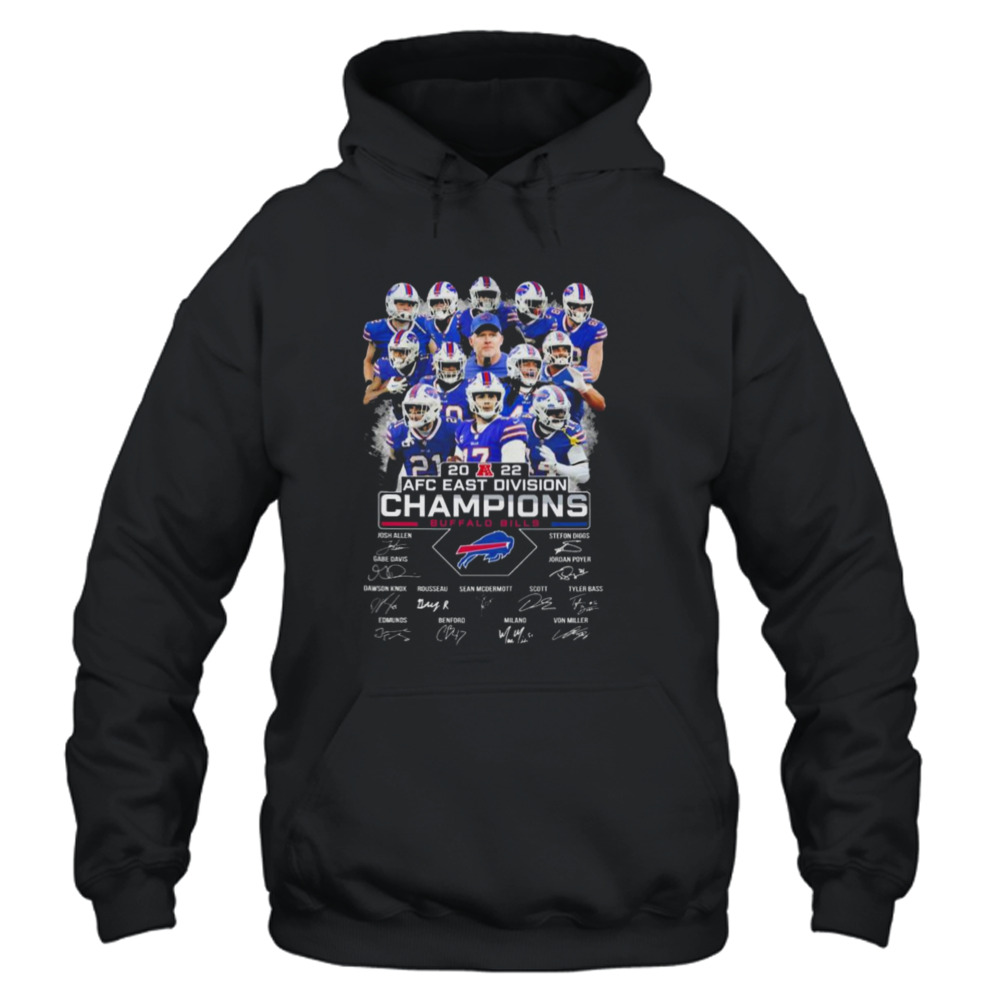 2022 Nfc East Division Champions Buffalo Bills Signatures Shirt - Hersmiles  in 2023