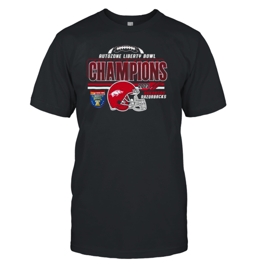 Arkansas Razorbacks 2022 Autozone Liberty Bowl Champions Shirt