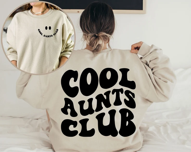 Auntie Tshirt, Cool Aunts Club Tshirt, Auntie Gift Tshirt, Aunt Birthday Gift Tshirt, Like A Mom Tshirt