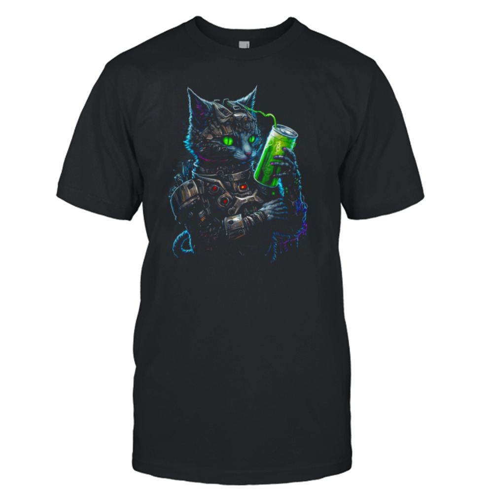 Cyborg Energy Fuel Cat shirt