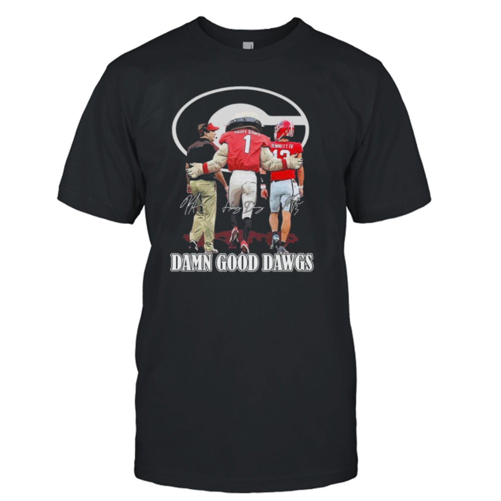 Damn Good Dawgs Georgia Bulldogs Signatures Shirt