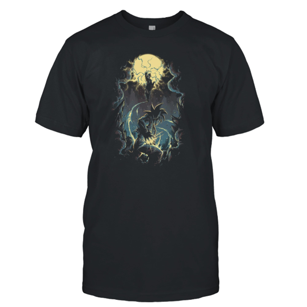 Dark Style Dragon Ball Z Super Saiyan Battle Goku Versus Vegeta Dragon Ball shirt