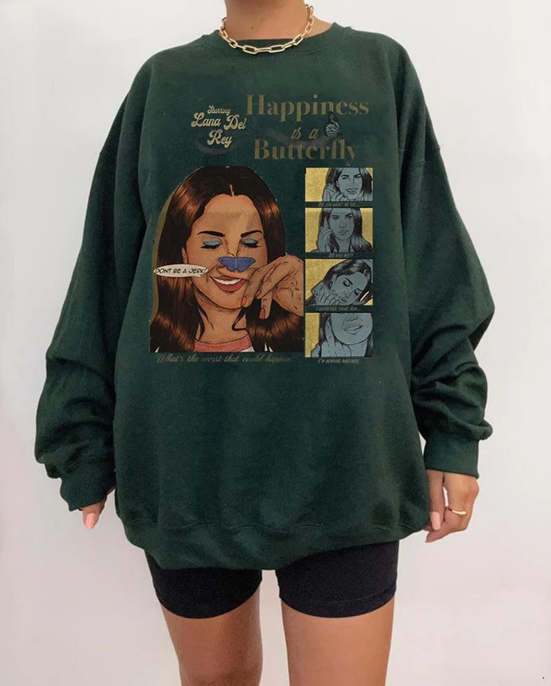 Happiness Is A Butterfly Tshirt, Lana Del Rey Uo Exclusive Album Tshirt