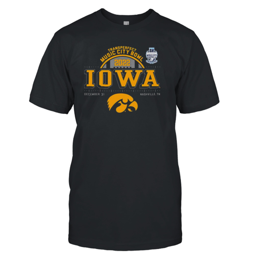 Iowa Hawkeyes Transperfect Music City Bowl Bound 2022 shirt