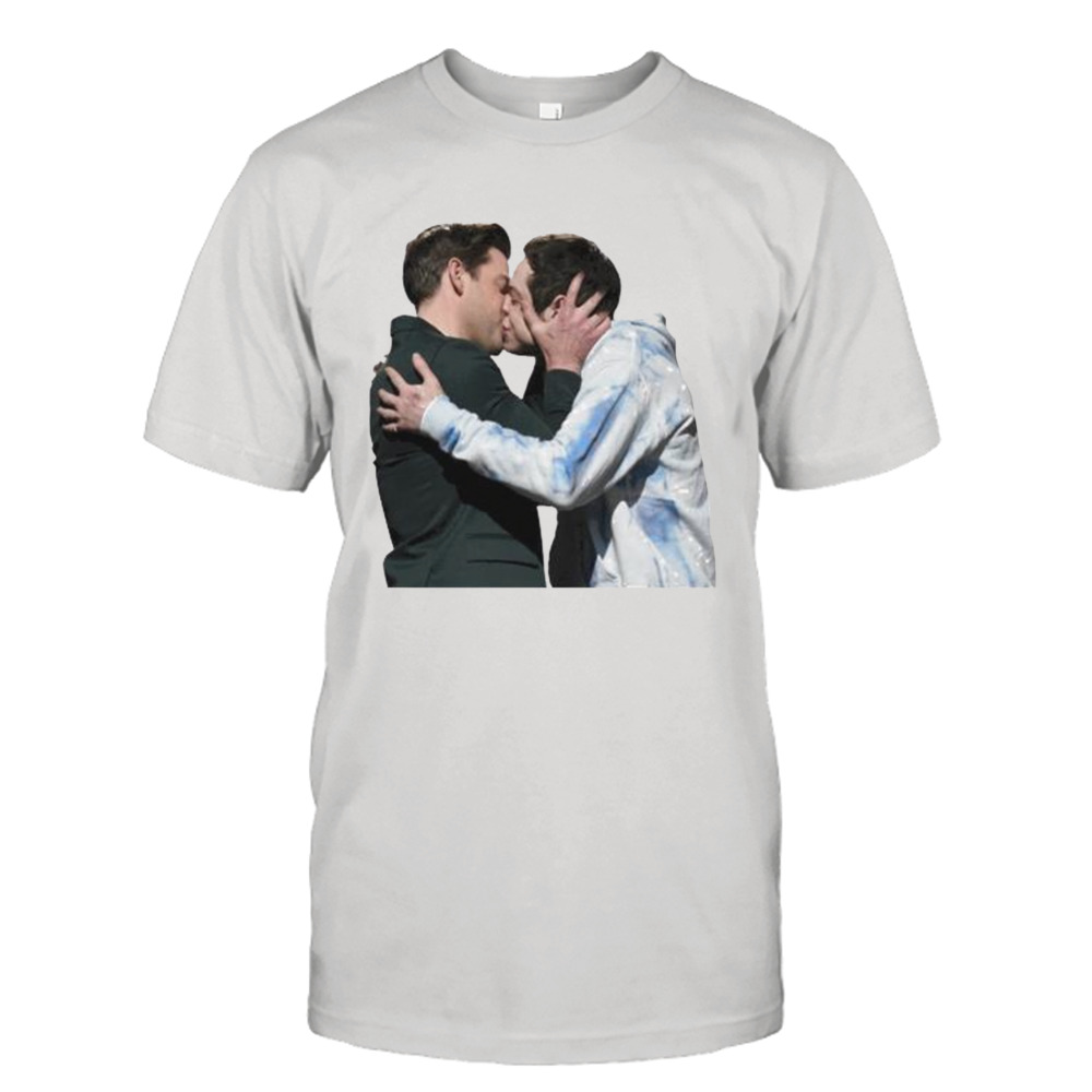 Krasidson Kissing John Krasinski Pete Davidson shirt