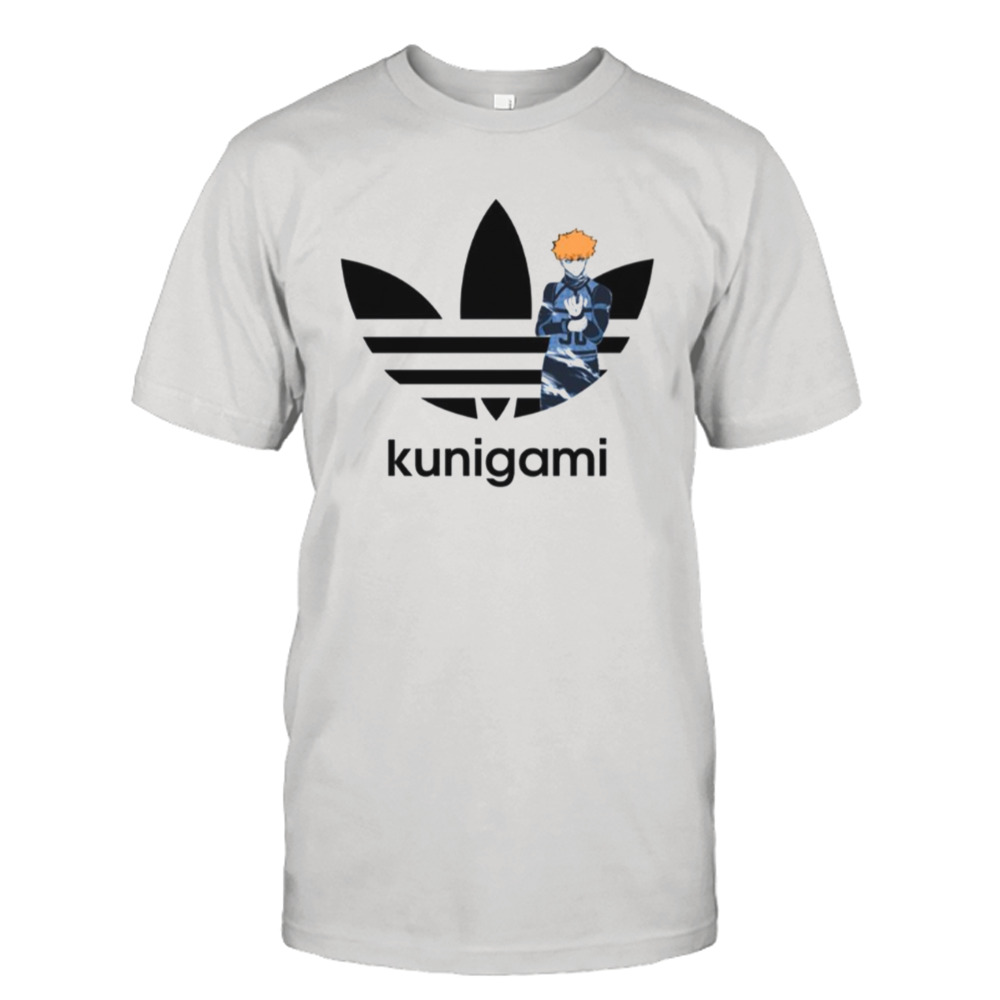 Kunigami Rensuke Sports Blue Lock Adidas Logo Parody shirt