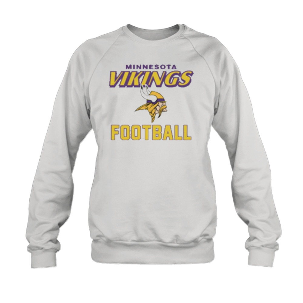 Minnesota Vikings Neutral Colour Logo Crew Sweatshirt - Womens