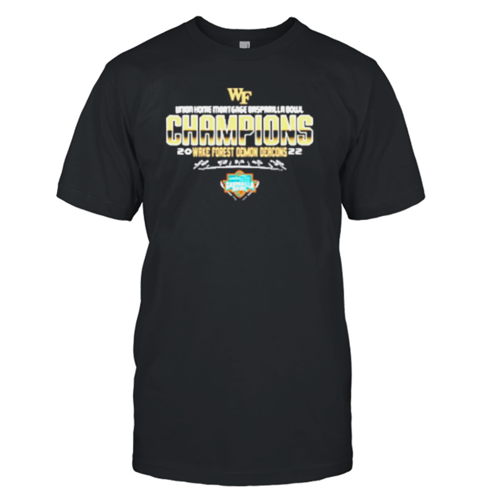 Men’s Wake Forest 2022 Gasparilla Bowl Champions T-Shirt