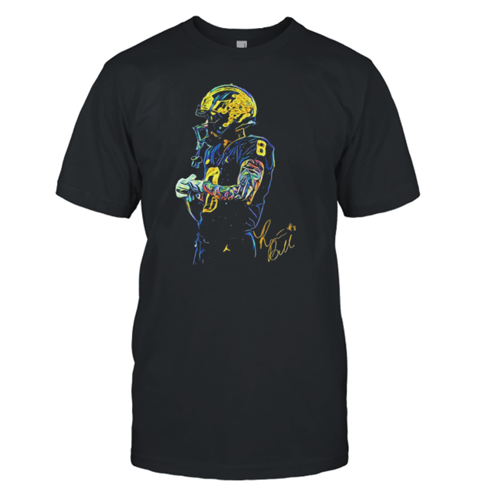 Michigan Wolverines Ronnie Bell #8 Signatures Shirt