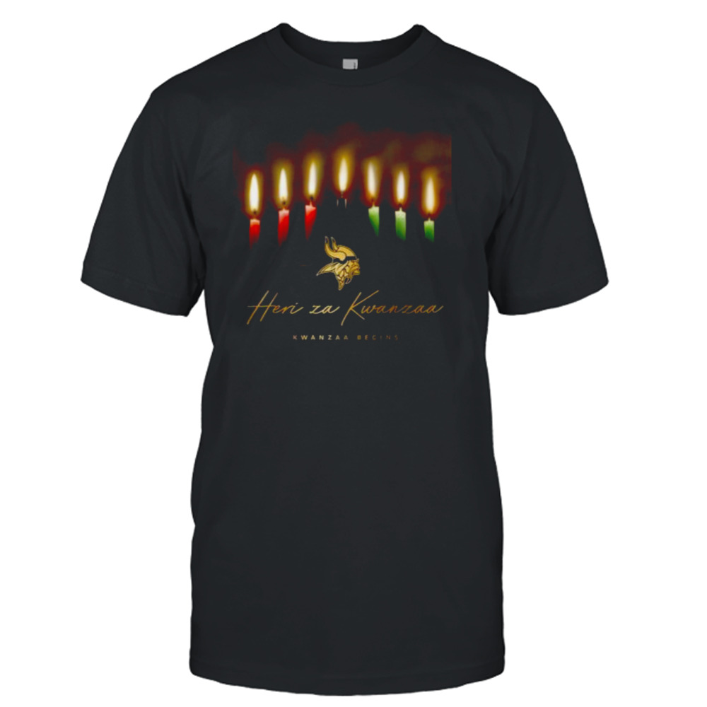 Minnesota Vikings Heri Za Kwanzaa Begins Shirt