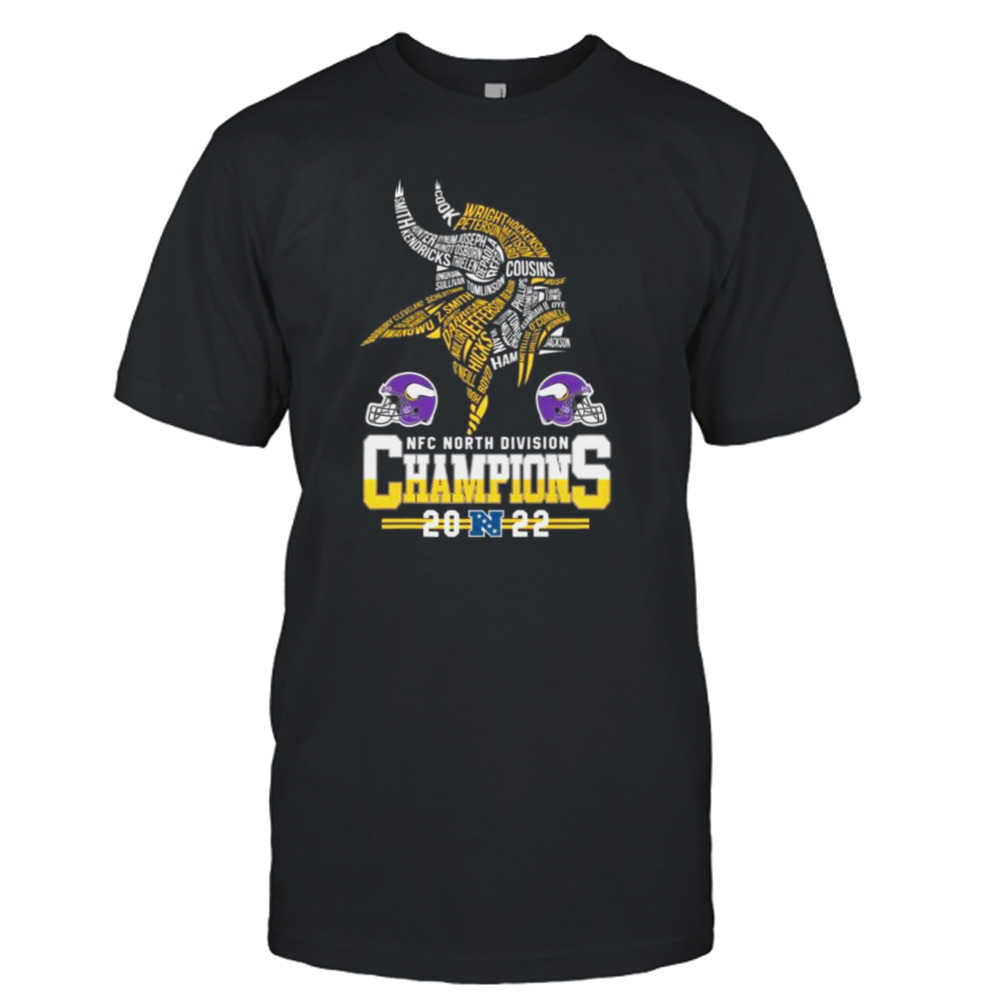 Minnesota Vikings team football 2022 NFC North Division Champions shirt