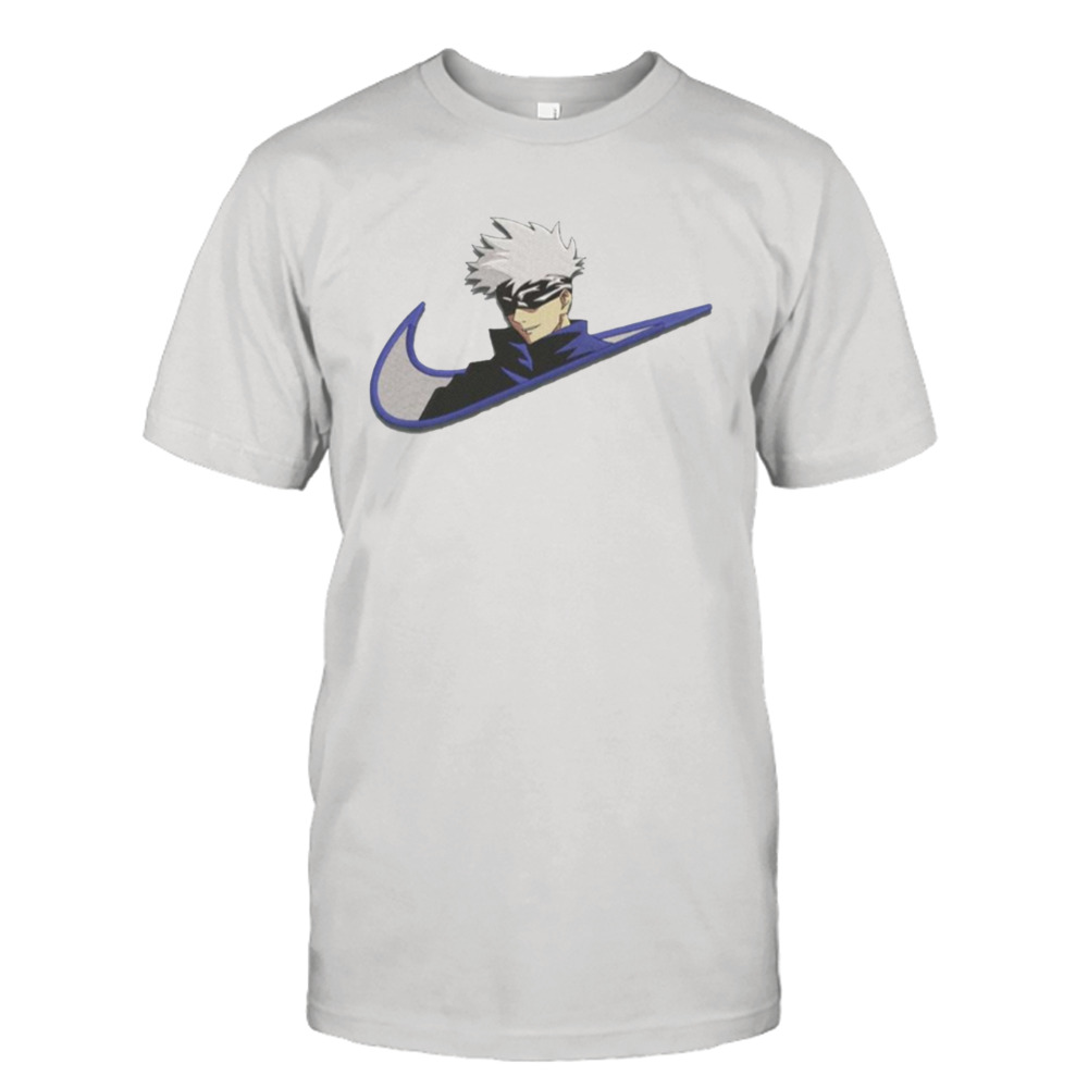 Nike Logo X Satoru Gojo From Anime Jujutsu Kaisen Logo For Otaku Gym shirt