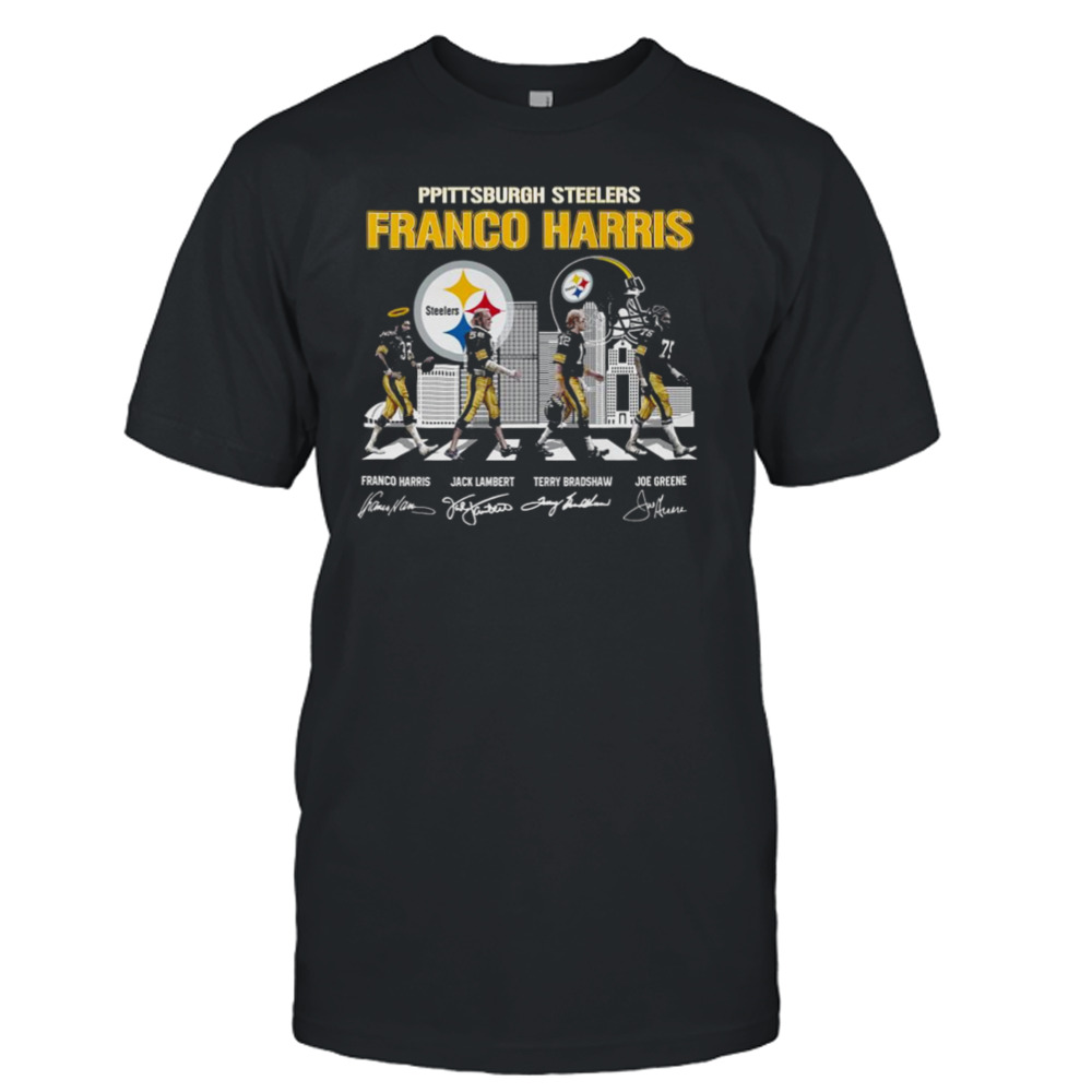 Pittsburgh Steelers Abbey Road Franco Harris Jack Lambert Terry Bradshaw And Joe Greene Shirt