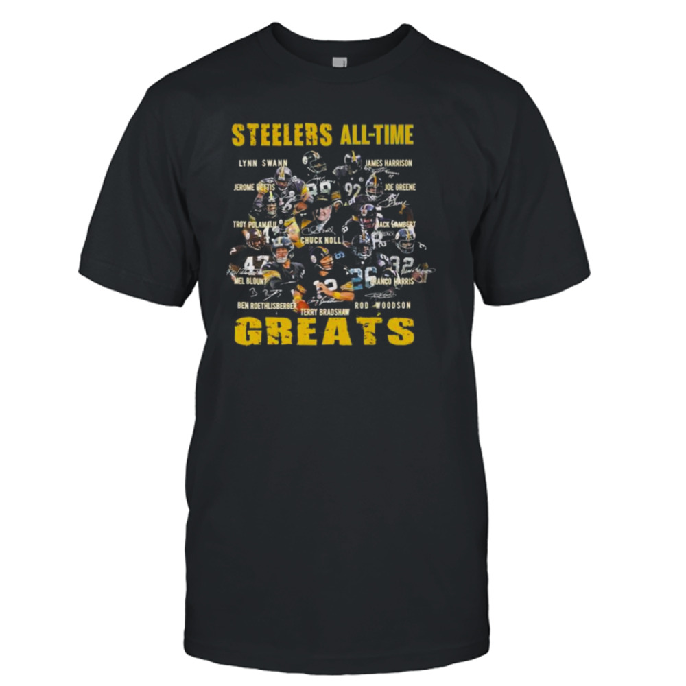 Pittsburgh Steelers All-time Greats 2022 signatures shirt