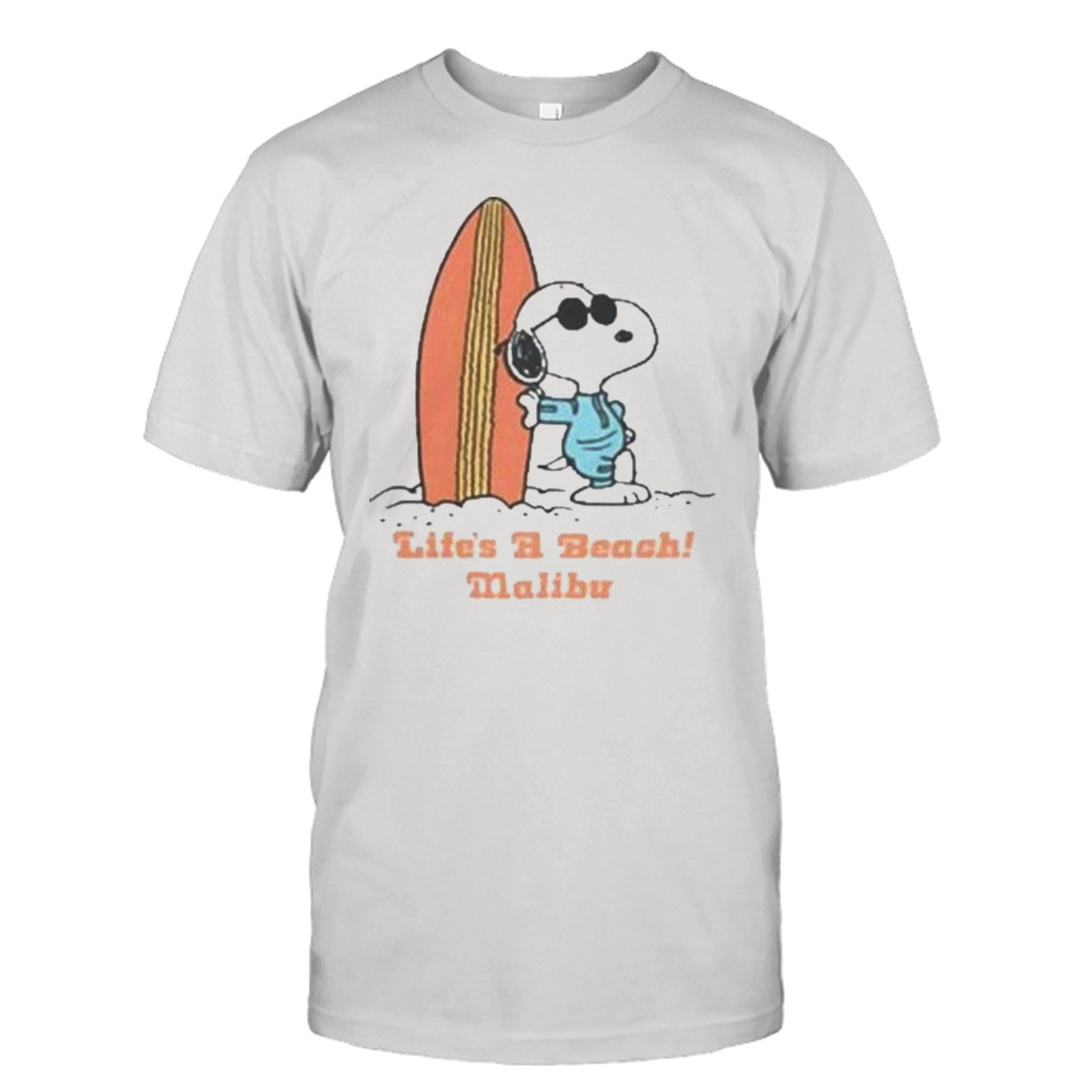 Snoopy Life’s A beach malibu shirt