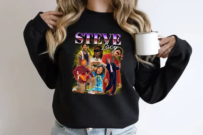 Steve Vintage Lacy T-Shirt, Steve Graphic Tees Vintage Lacy Shirt, Steve Vintage Lacy Sweatshirt, 90's Graphic Tee Steve Fan, Lacy Bad Habit