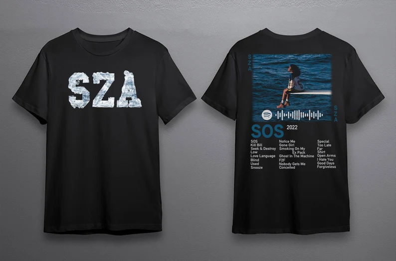 Sza Sos Album 2022 Tshirt Tshirt Tshirt, Sza New Album Tee, Sos Album, Sza Tshirt