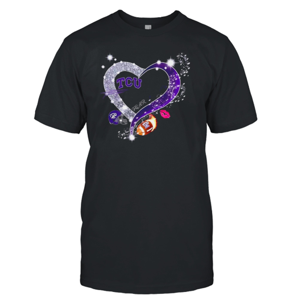 TCU Horned Frogs Fear The Frogs Heart Diamond Shirt