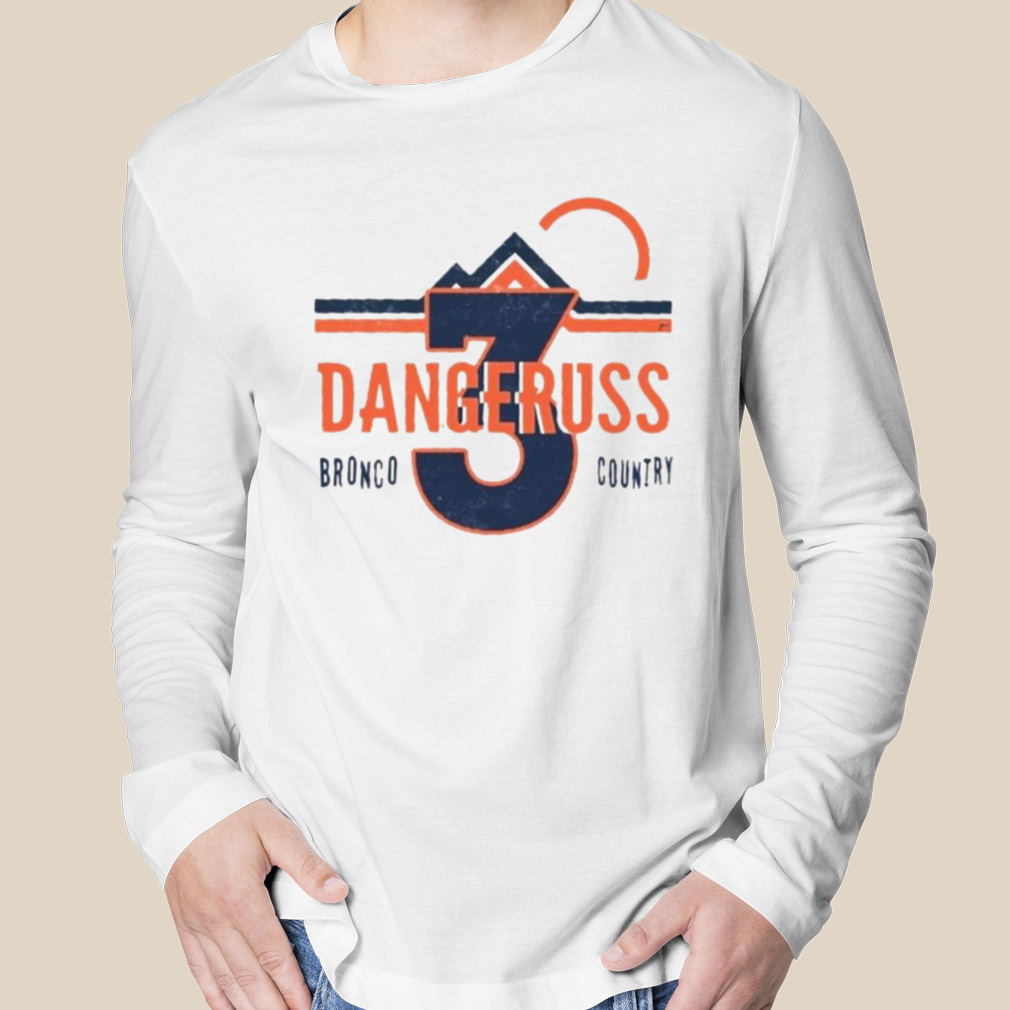 Denver Broncos Name & Number Graphic T-Shirt - Russell Wilson - Mens