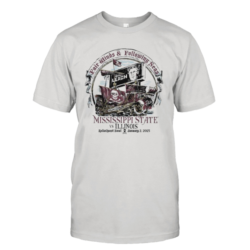 The Pirate Mike Leach Mississippi State Football Reliaquest Bowl 2023 Shirt