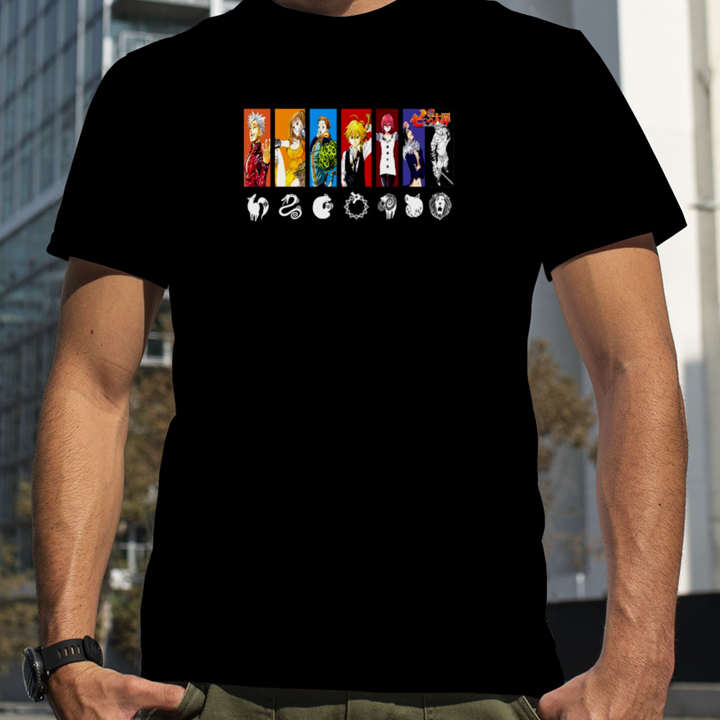 The Seven Symbols For Each Seven Deadly Sins Anime Manga Fanart shirt