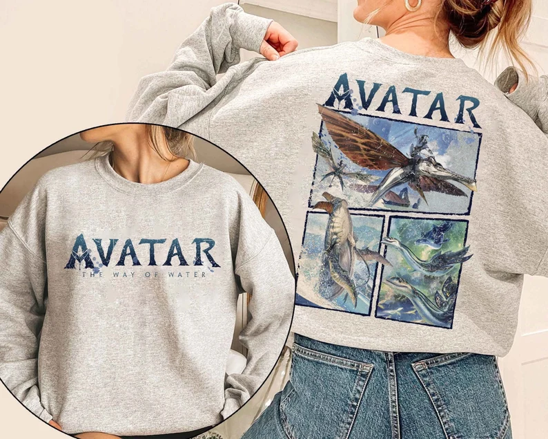 Vintage Avatar The Way Of Water 2 Sides Tshirt, Avatar 2022 Tshirt, Avatar Pandora Tshirt, Neytiri Tshirt