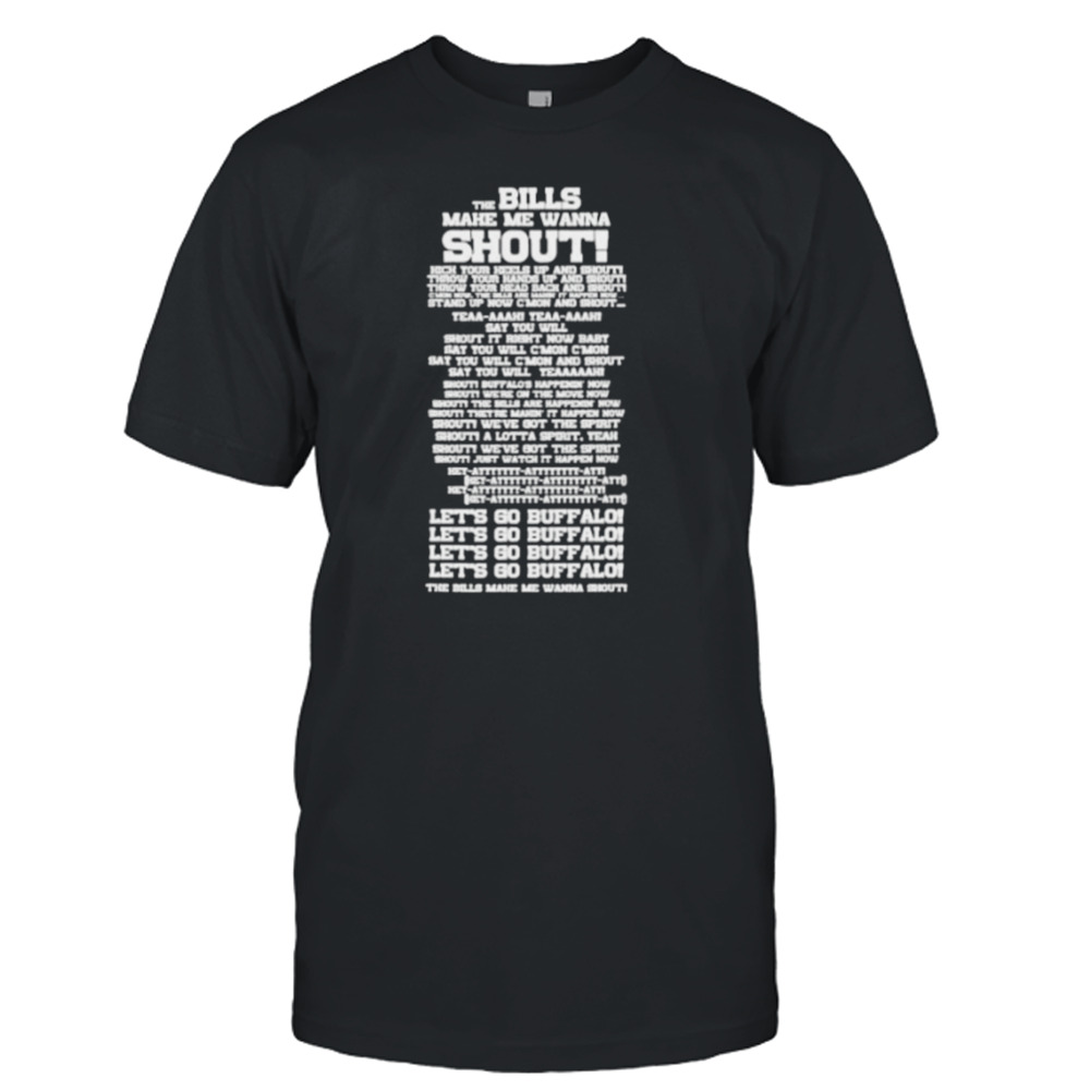 bills shout song lyrics shirt