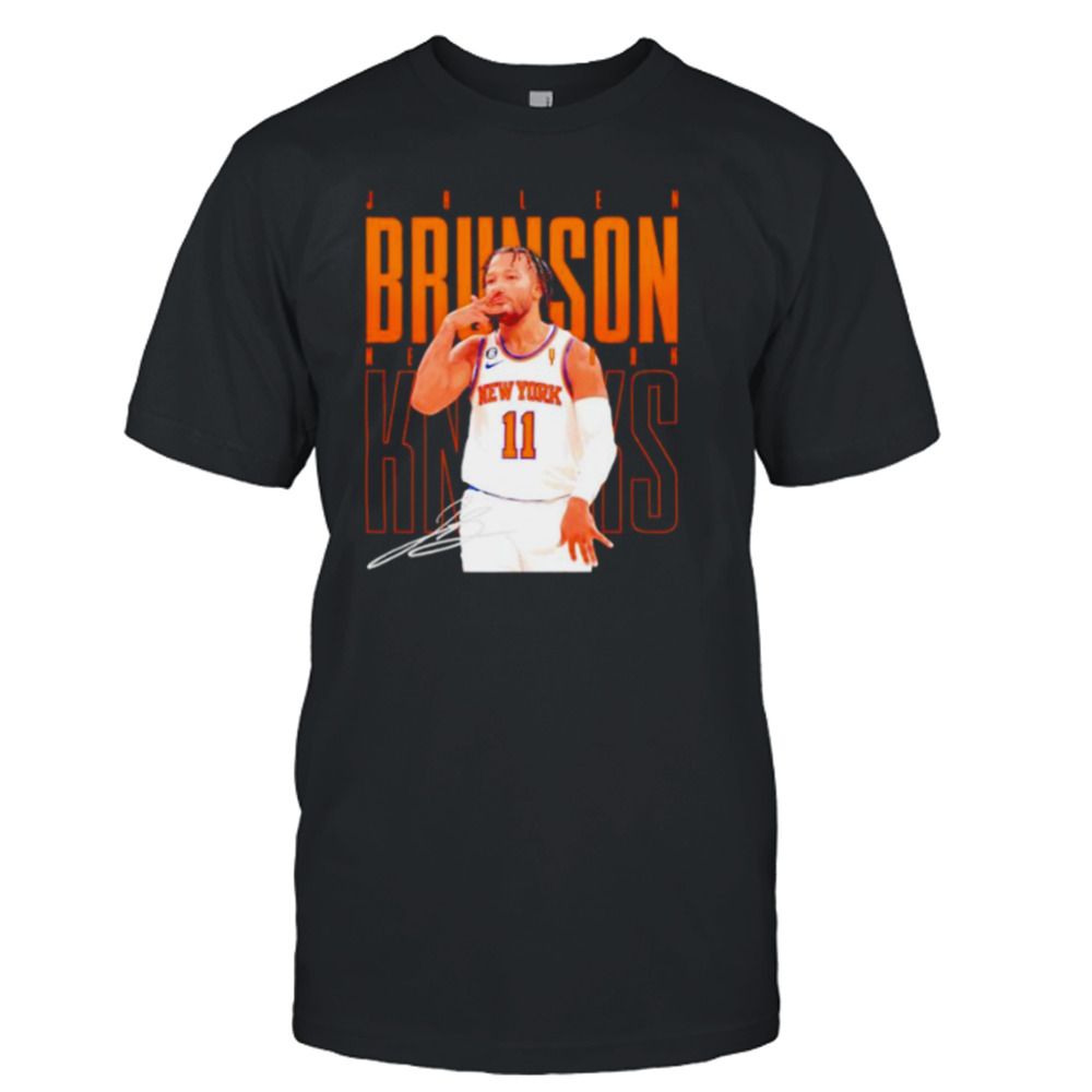 jalen Brunson New York Knicks basketball signature shirt