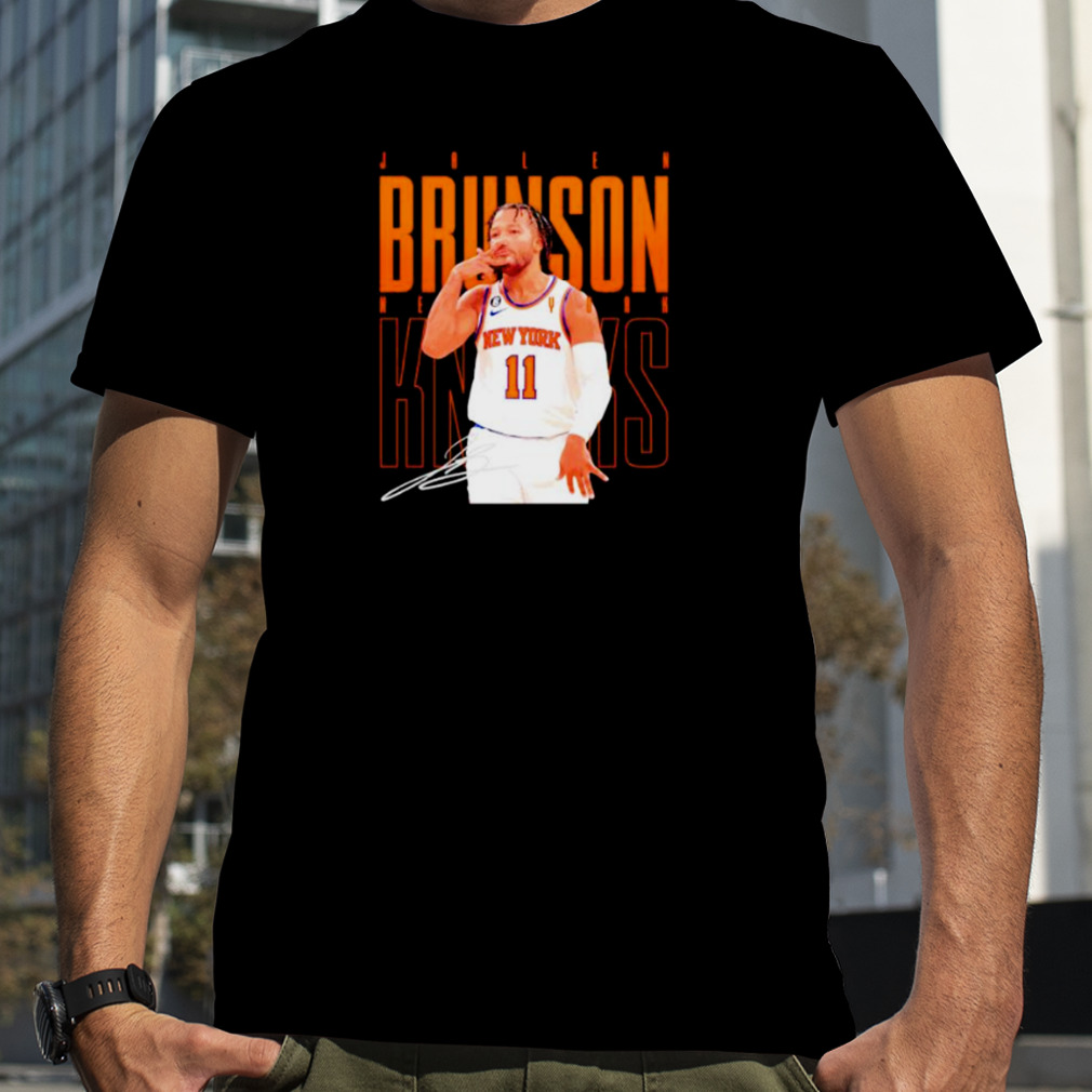 jalen Brunson New York Knicks basketball signature shirt