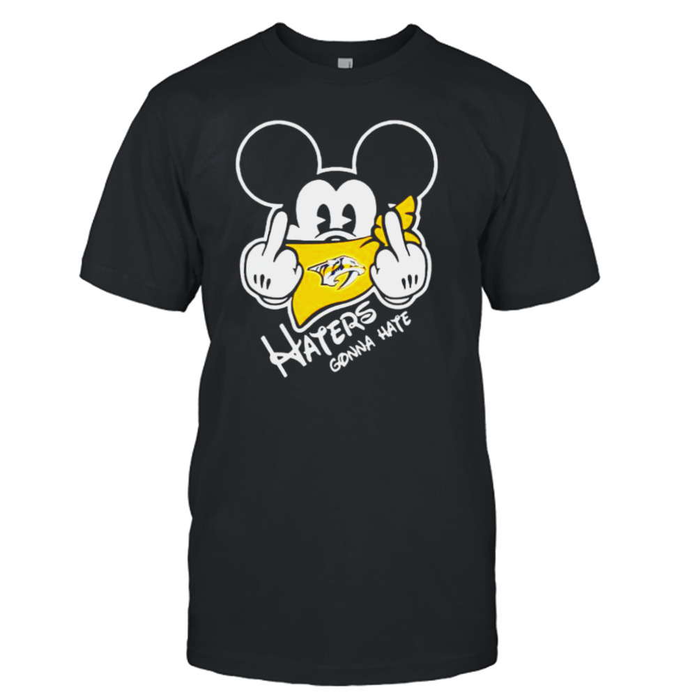 nashville Predators Mickey fuck haters gonna hate shirt