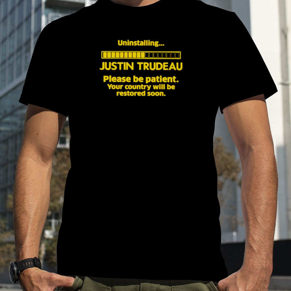 ninstalling Justin Trudeau shirt