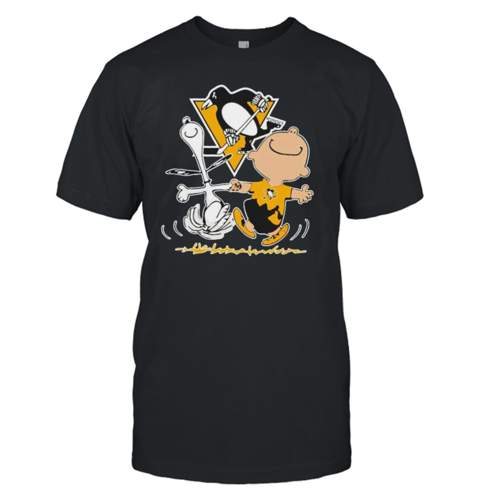 pittsburgh Penguins Snoopy and Charlie Brown dancing shirt