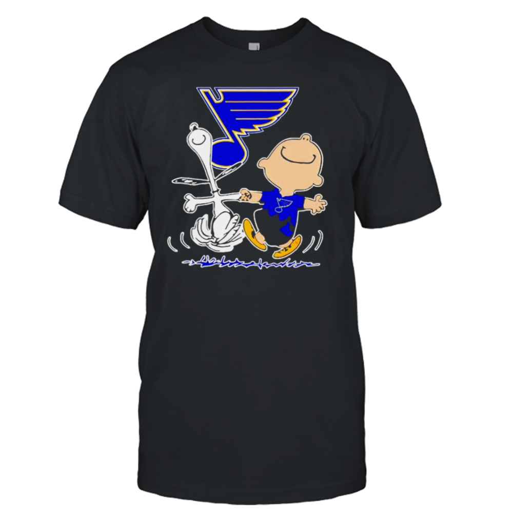 st. Louis Blues Snoopy and Charlie Brown dancing shirt