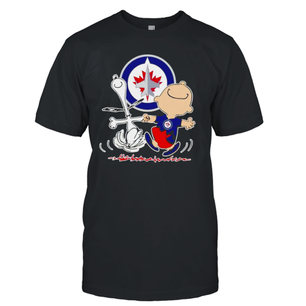 winnipeg Jets Snoopy and Charlie Brown dancing shirt