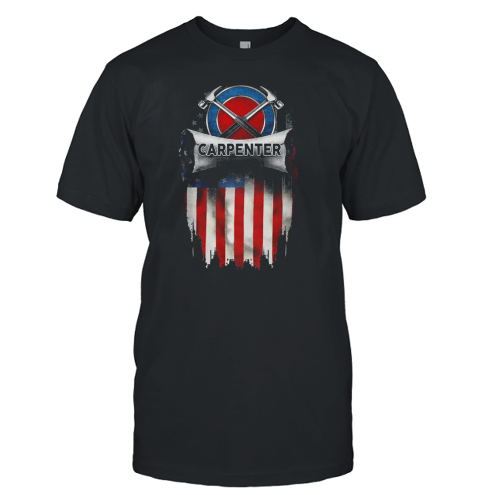 Carpenter Logo With American Flag Shirt