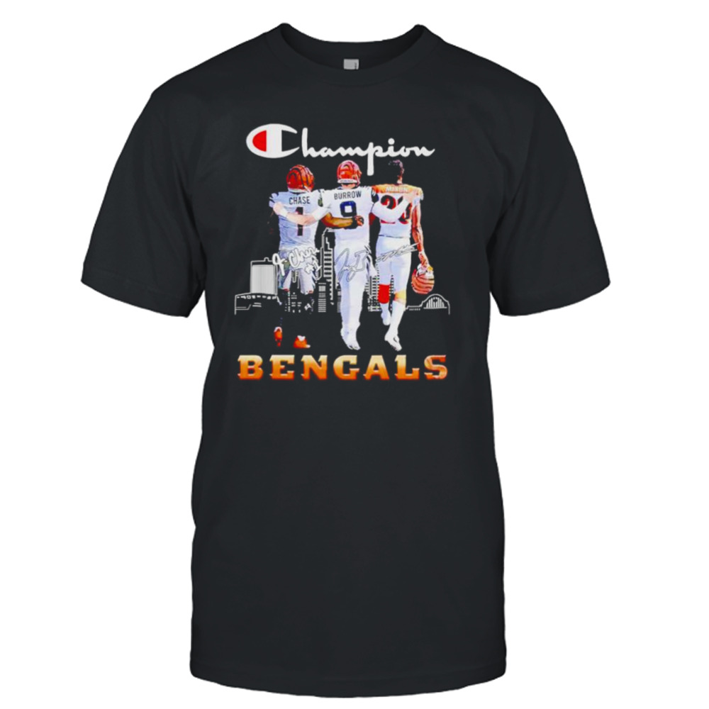 Champion Chase Burrow and Mixon Cincinnati Bengals shirt